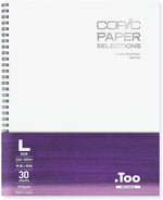 Back cover and brand details of Too Copic sketchbook