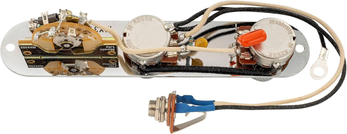Musiclily guitar electronics upgrade set top down view