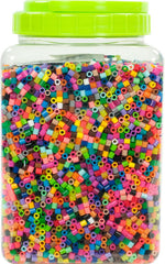 Perler 22000 count bead jar close up view