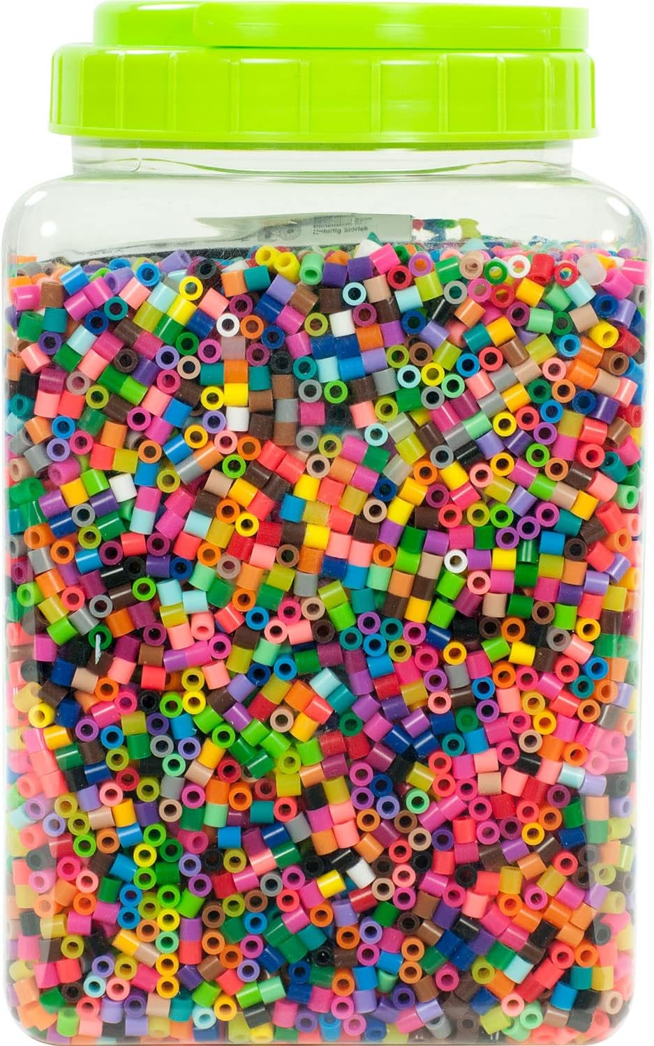 Perler 22000 count bead jar close up view