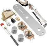 Musiclily Pro Loaded Control Plate Guitar Pre-Wired 3-Way Blade Switch with Wiring Harness 250K Potentiometers for American Style Tele Electric Guitar, Chrome - Image 10