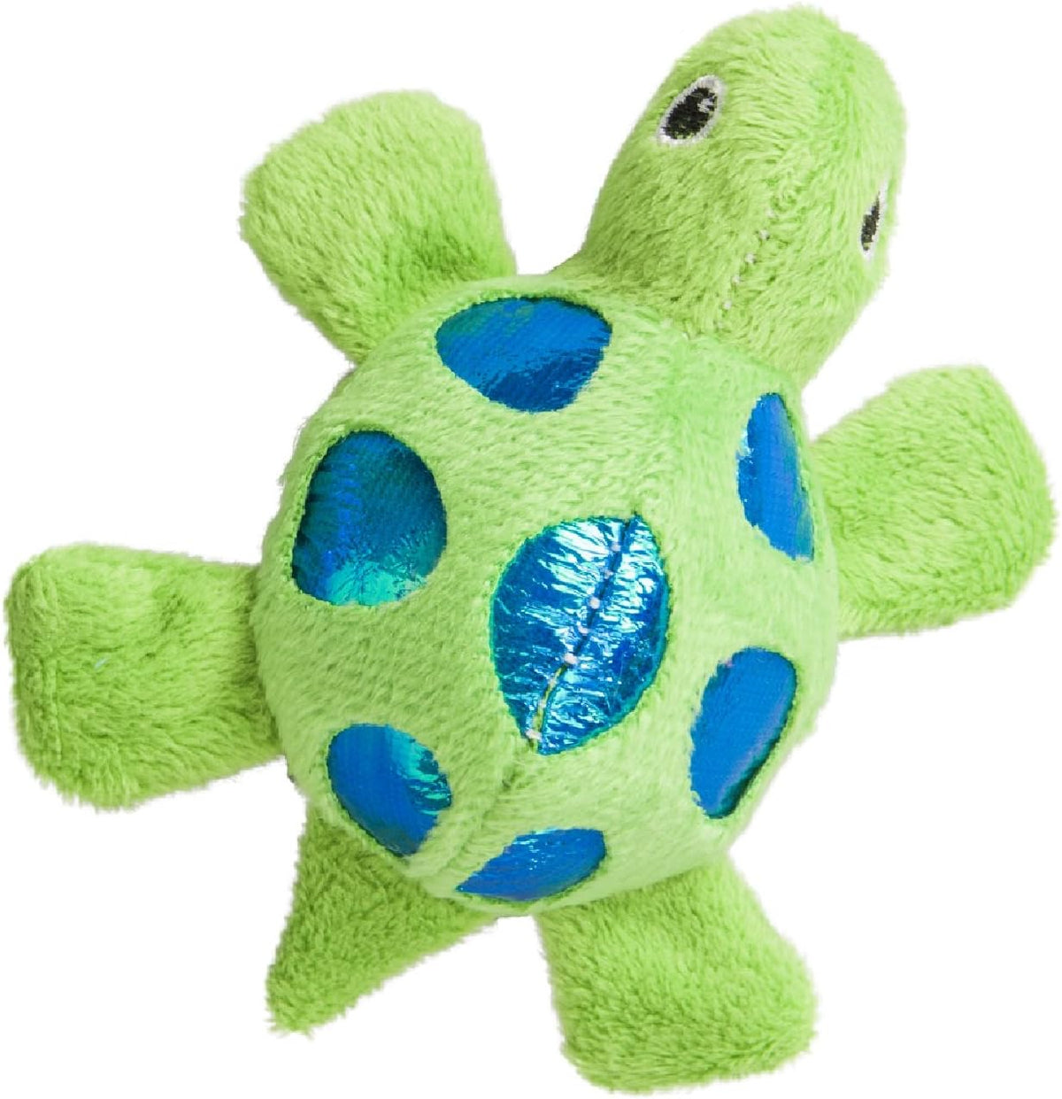 Ethical Pets Spot Shimmer Glimmer Turtle cat toy front view plush pet toy
