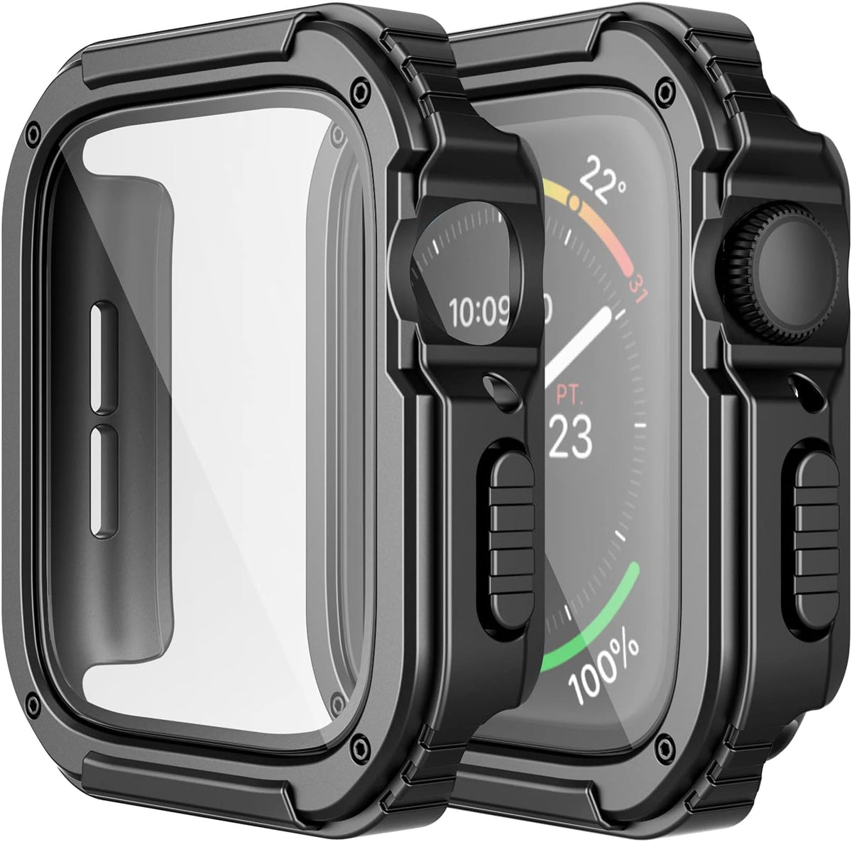 Adepoy rugged case for Apple Watch 45mm front view