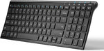 iClever BK10 bluetooth keyboard front view wireless typing