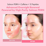 TOSOWOONG Salmon DNA PDRN Overnight Wrapping Mask, High Purity PDRN Peel Off Facial Mask for Glass Skin, Caffeine, Collagen and Peptide Anti-Aging, Firming, Korean Skincare, 75 ml / 2.53 fl. oz. - Image 2