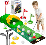 Enjoyjoy Upgraded Kids Golf Set with dinosaur auto returner front view