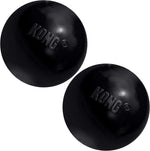KONG Extreme Ball with Hole - Fetch Toy - Durable Dog Toy for Training, Interactive Playtime & More - Natural Extreme Rubber Ball - Black - for Medium/Large Dogs - Image 10