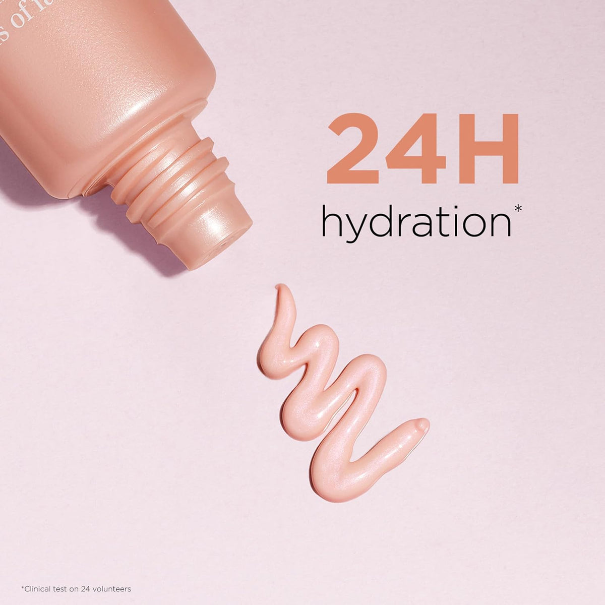 Clarins color correcting primer pink shade texture swatch