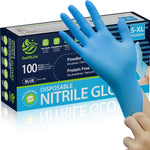 SwiftLite Nitrile Gloves front view of 100 count box for food safe protection