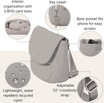Baggallini Swift Flap Mini Crossbody angled view