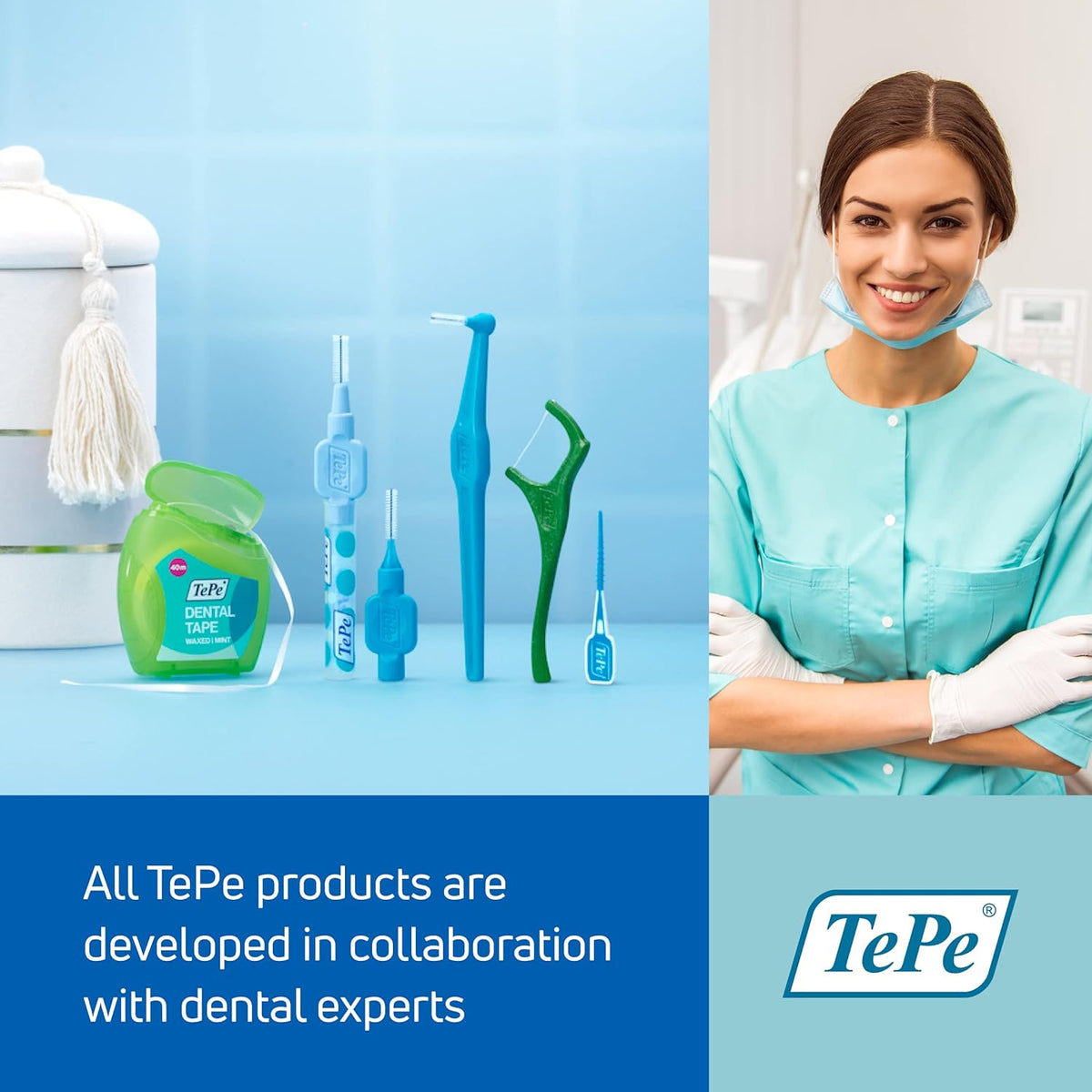 TEPE Interdental Brush Angle, Angled Dental Brush for Teeth Cleaning, Pack of 6, 0.8 mm, Large Gaps, Green, Size 5 - Image 6