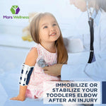 Mars Wellness pediatric elbow splint strap detail