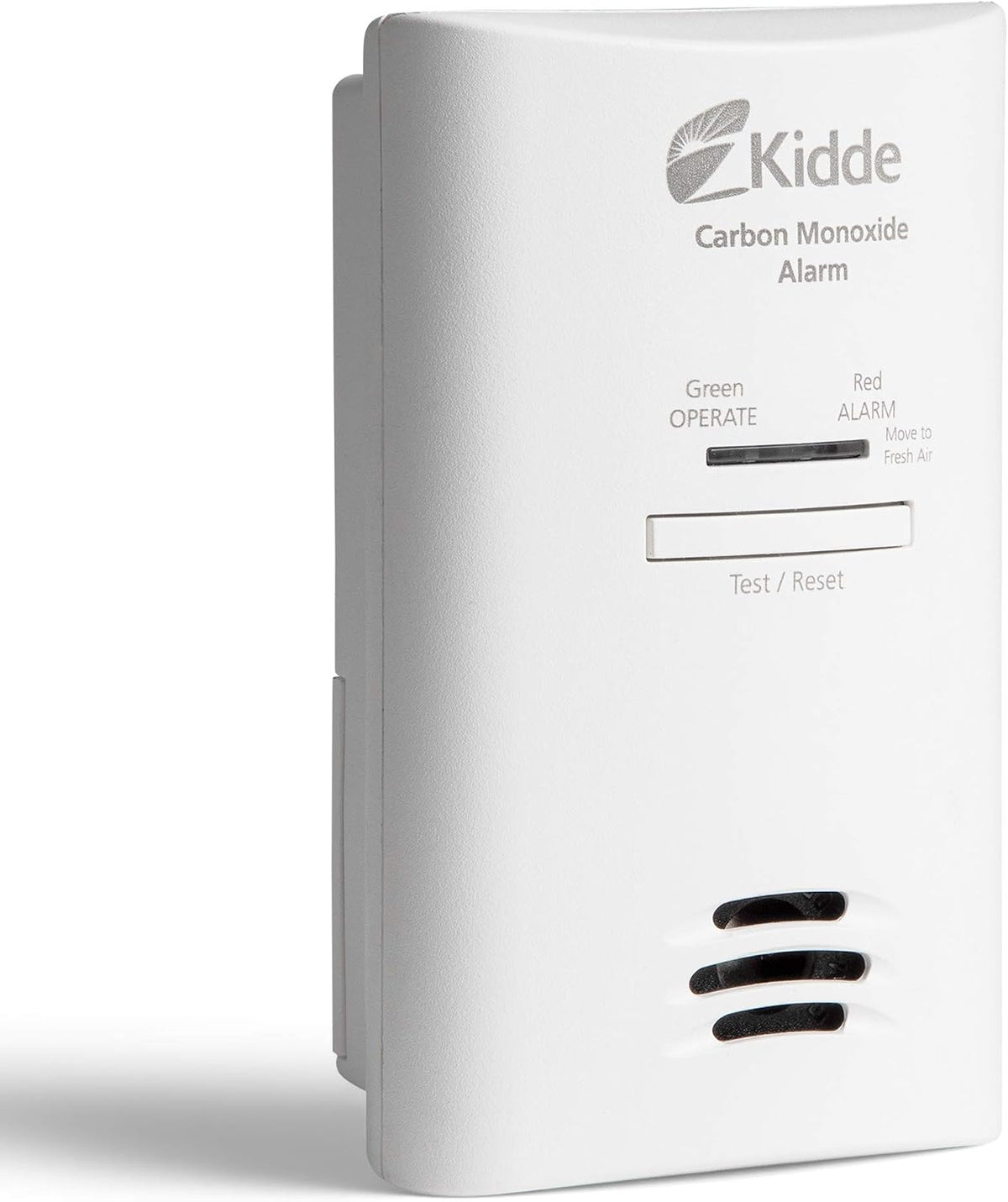 Kidde carbon monoxide detector front view plug in