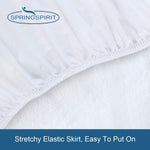 Springspirit mattress cover spread flat on mattress