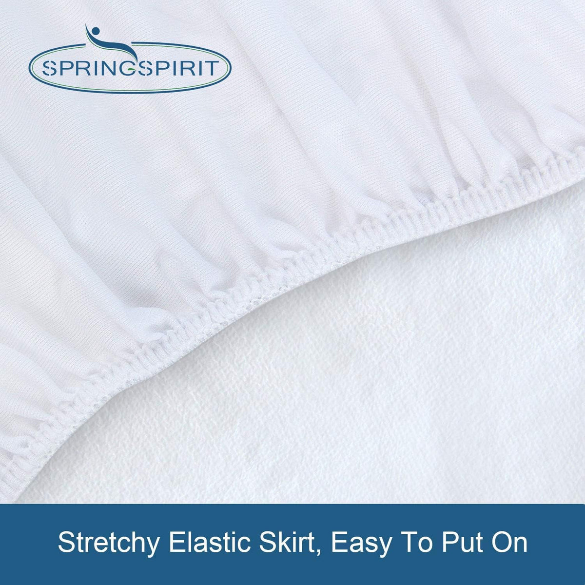Springspirit mattress cover spread flat on mattress