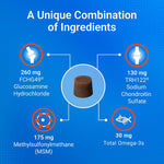 Nutramax Cosequin small dog joint health supplement back panel showing administration guide
