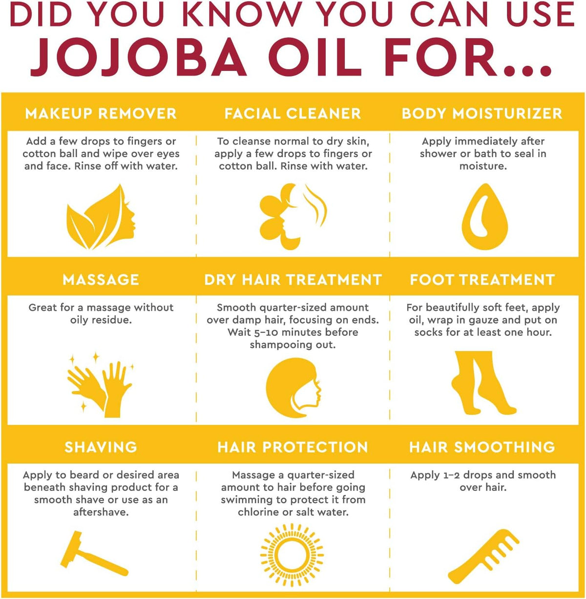Applying pure jojoba oil onto skin for daily moisture