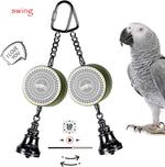 Colorday bird speech training toy with heavy duty metal chain