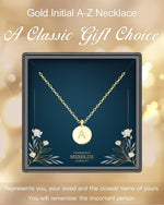 MIDDlux initial necklace minimalist styling layout