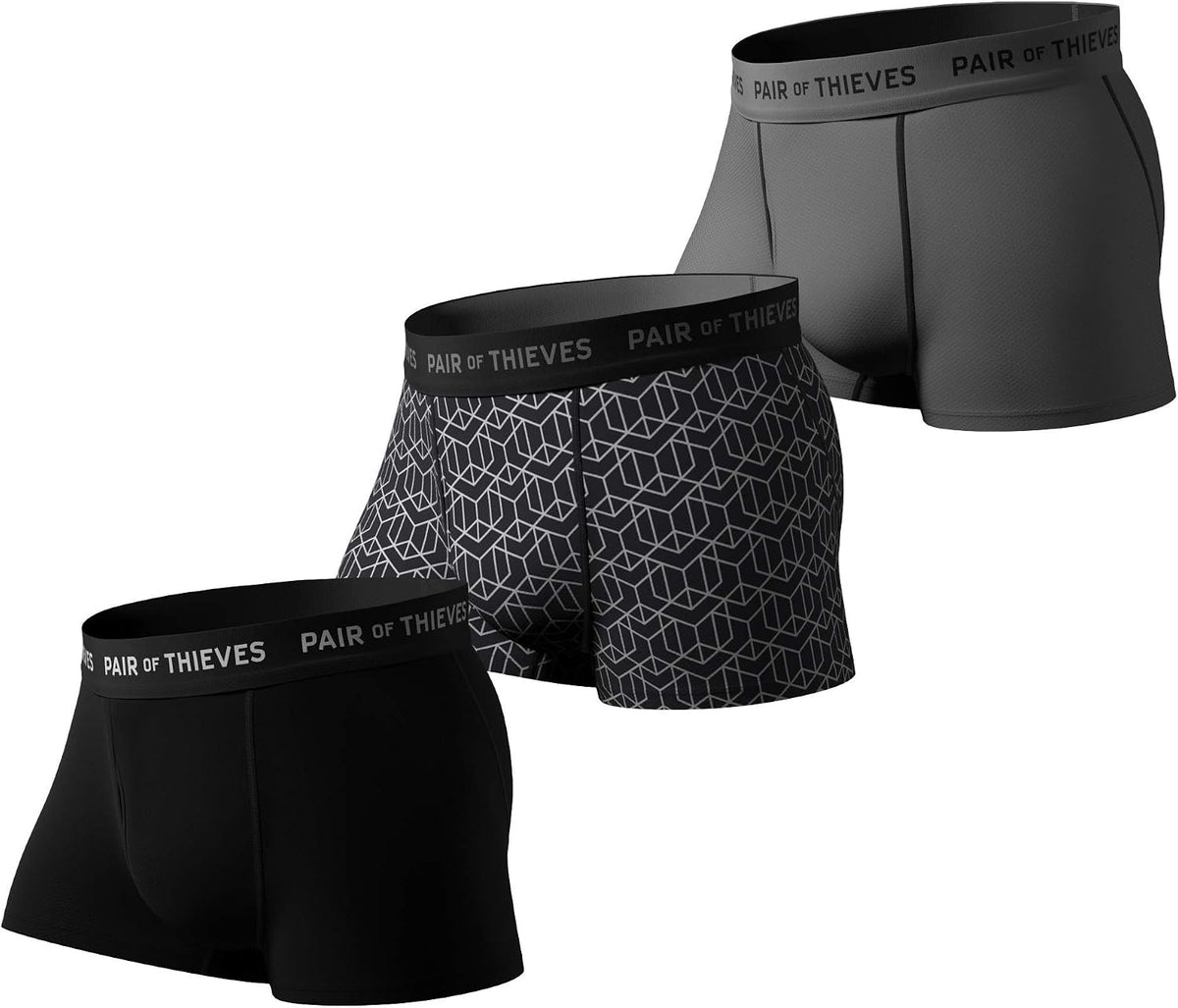 Pair of Thieves Men Super Fit Trunks | Underwear for Men | Breathable Mesh | Moisture Wicking, Daily Comfort - Image 13