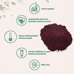 Micro Ingredients organic acai powder nutritional supplement label details