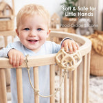 Andy Bear silicone toy straps used with baby teethers