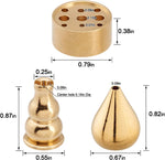 OIIKI Brass Incense Holder, Coil Incense Burner, 3 Styles - Image 2