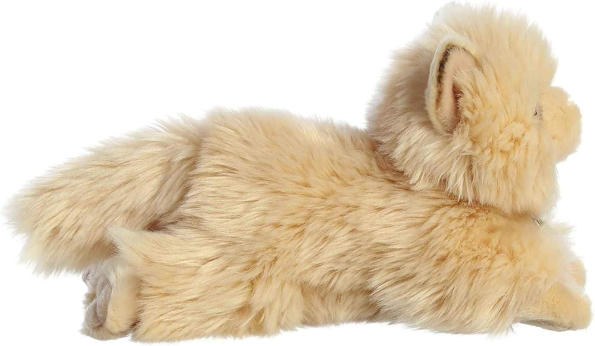 Close up of Aurora Miyoni realistic Persian cat face and pink nose detail
