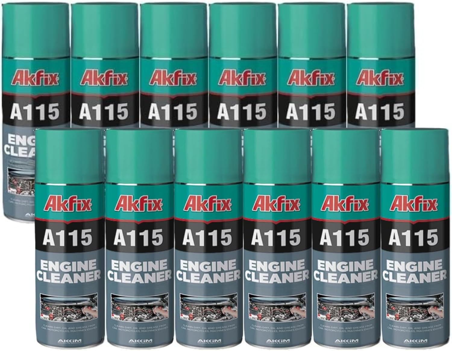 Akfix A115 Engine Cleaner and Degreaser aerosol can front view