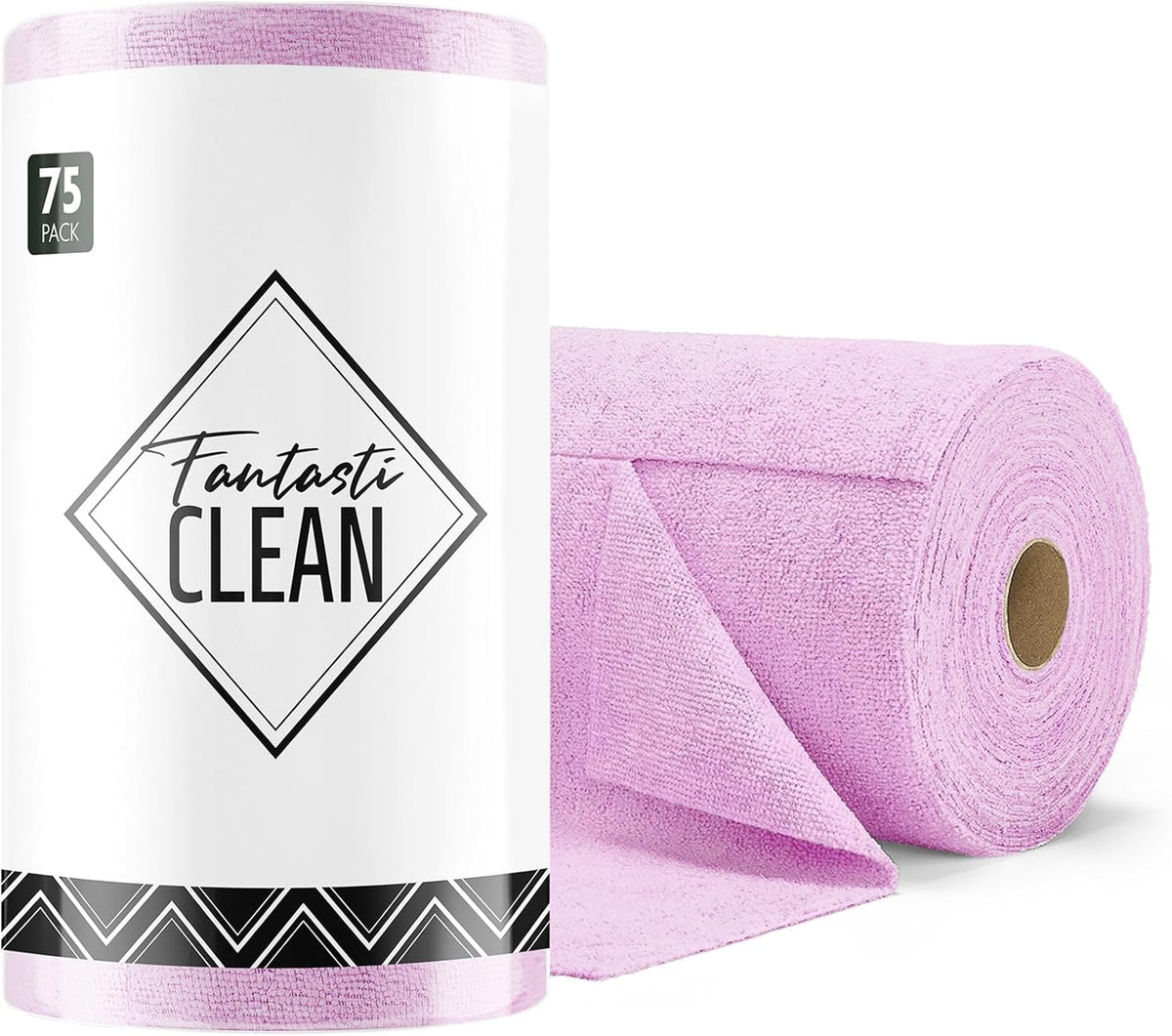 Fantasticlean microfiber cleaning cloth roll front view