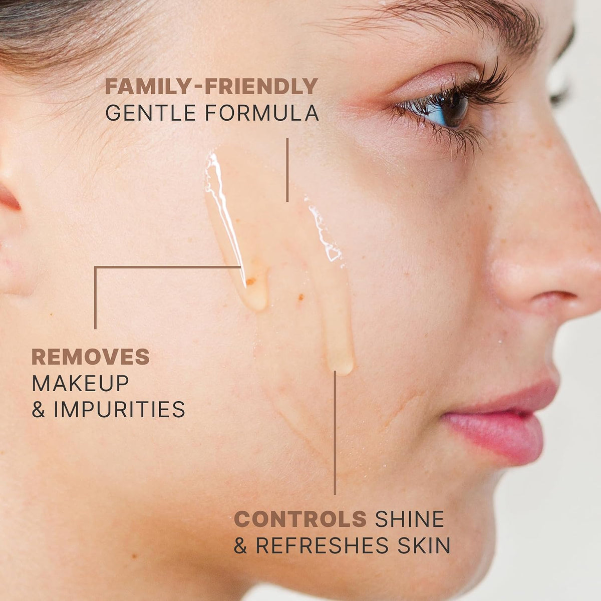 Beauty by Earth natural face cleanser back label details