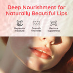 Individual wrapped sheets of Bloomora lip masks laid out for travel-friendly skincare.