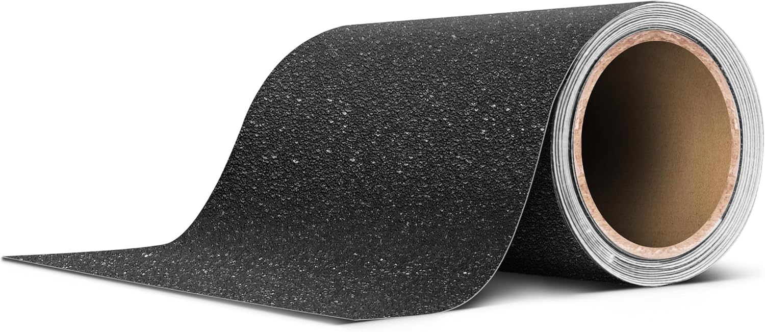 VViViD Black Indestructible Tape Rocker Panel Guard roll front view showing textured finish.