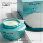 Kerastase Resistance Force Architecte Reconstructing Hair Mask For Dry and Damaged Hair - Strengthens and Prevents Breakage With Ceramides & Pro-Keratin Complex - Image 2