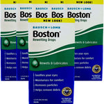 Bausch and Lomb Boston rewetting drops front packaging box for rigid gas permeable contact lenses