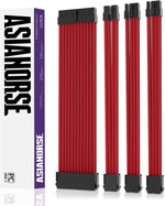 AsiaHorse 16AWG PSU Cable Extension Kit, Sleeved Custom Mod GPU PC Audio Video Power Supply Soft Braided Cables with Comb Kit, 24P/8P to 6+2P/ 8P to 4+4P 30CM - Image 13