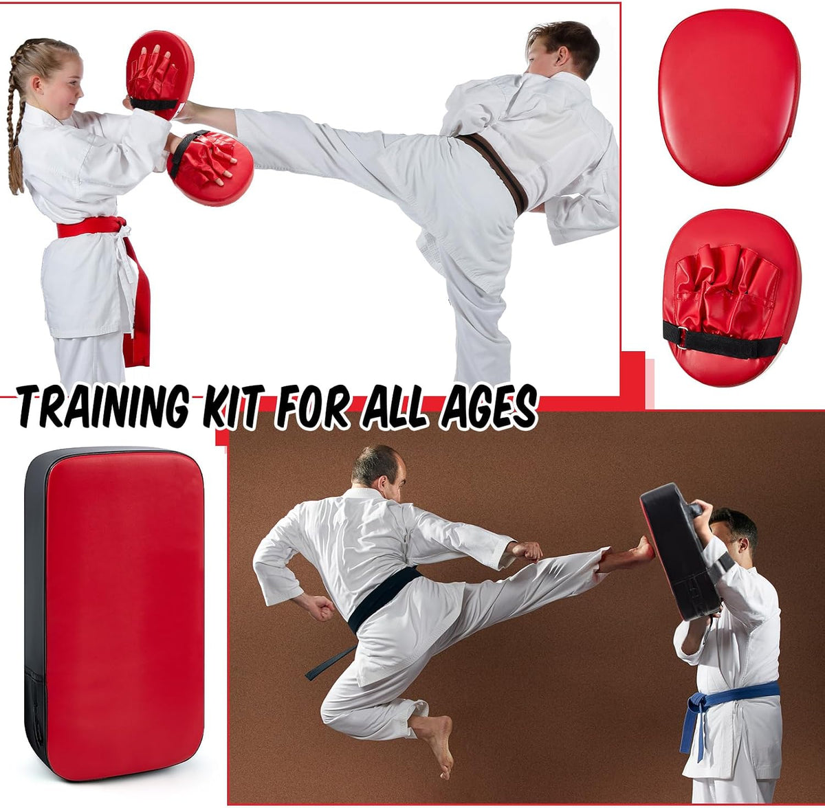 Poen combat sports training gear arranged for home workout
