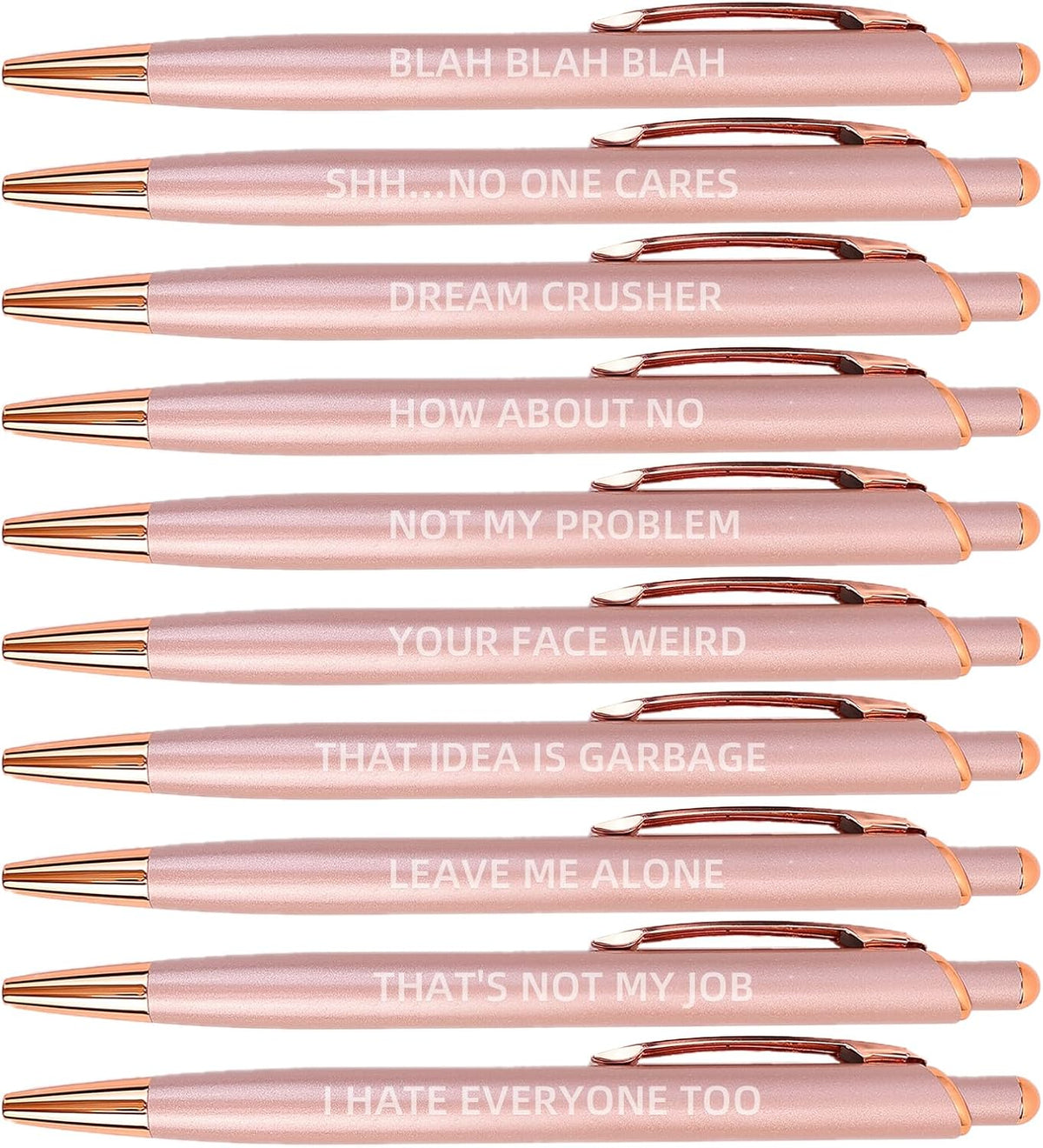 Cityhermit retractable ballpoint pens shown in a lifestyle office desk arrangement.