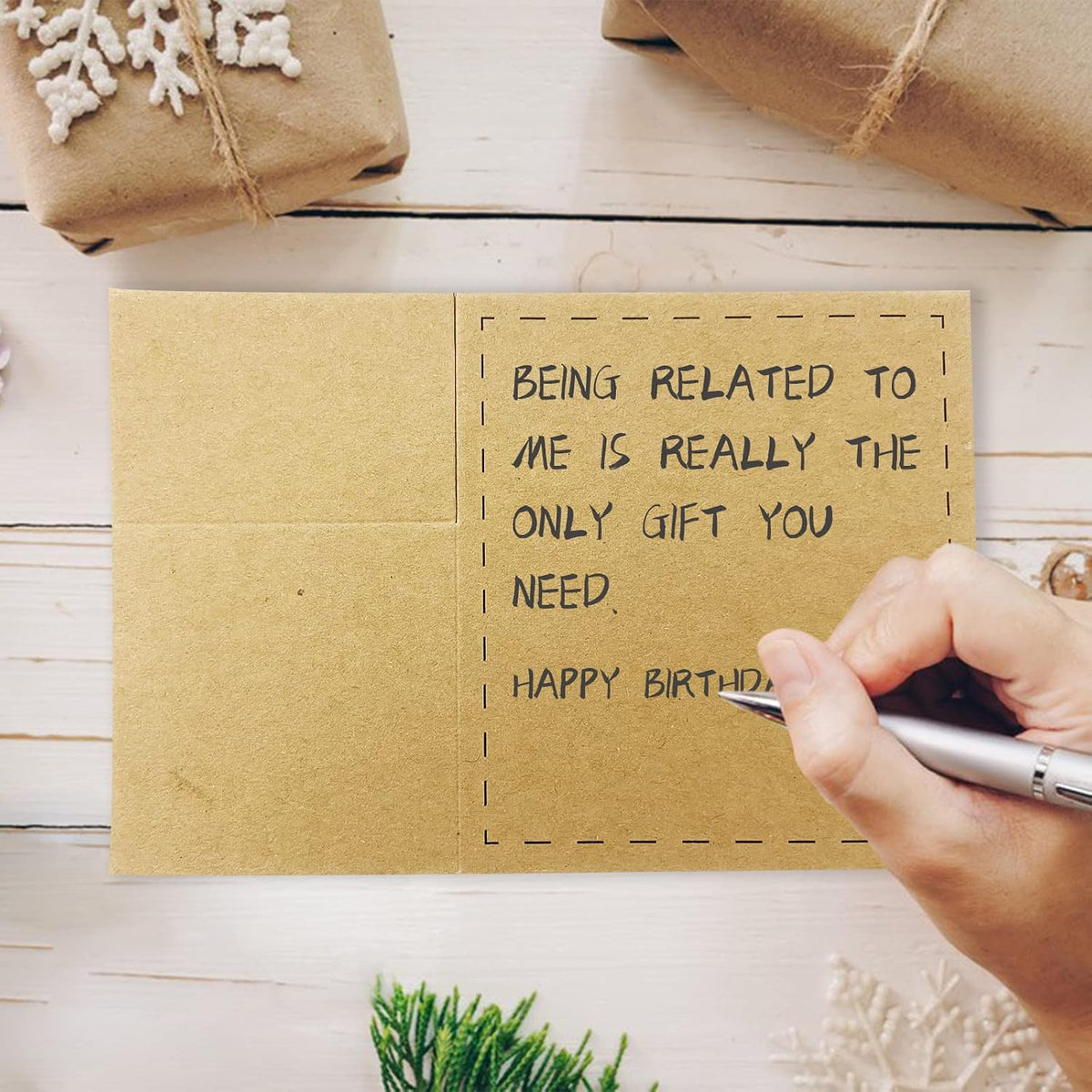 AMINORD cat birthday card lifestyle shot for cat lovers