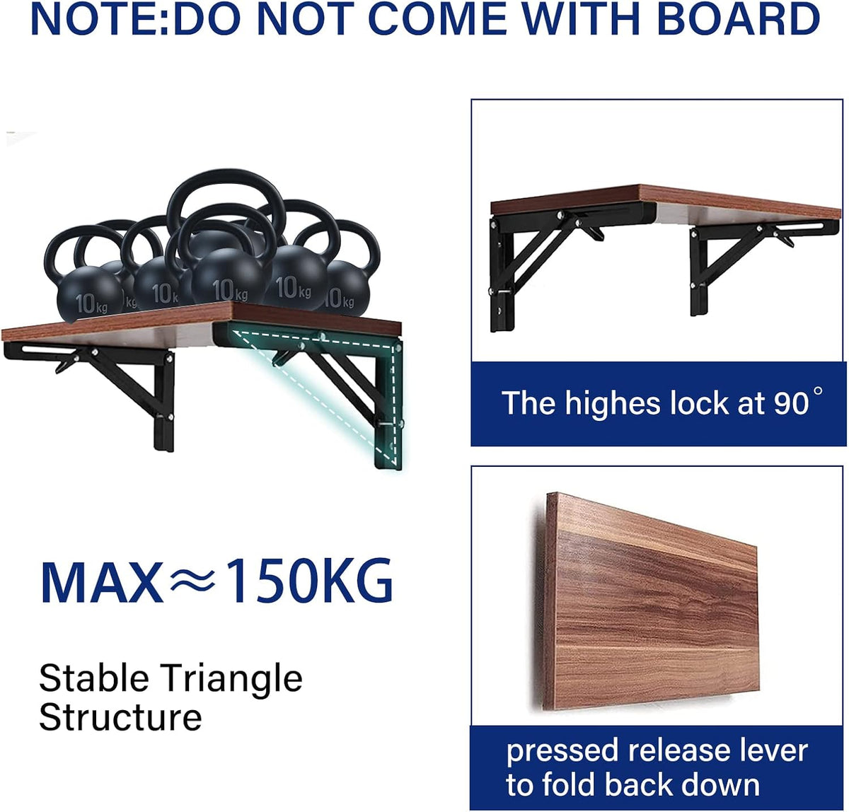 Medach steel shelf brackets spring release mechanism close up
