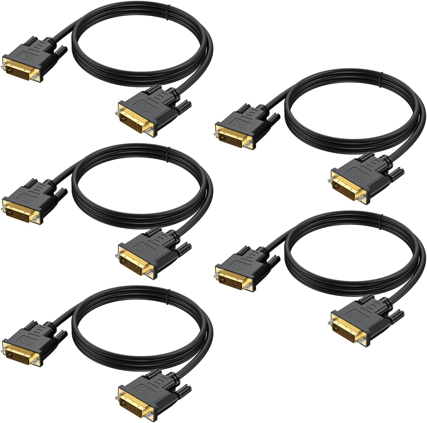 Uvooi DVI to DVI 24+1 cable 5-pack front view