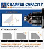 SI FANG metal chamfering tool with accessories kit