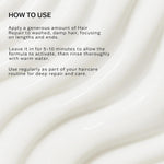 SachaJuan hair mask packaging label details