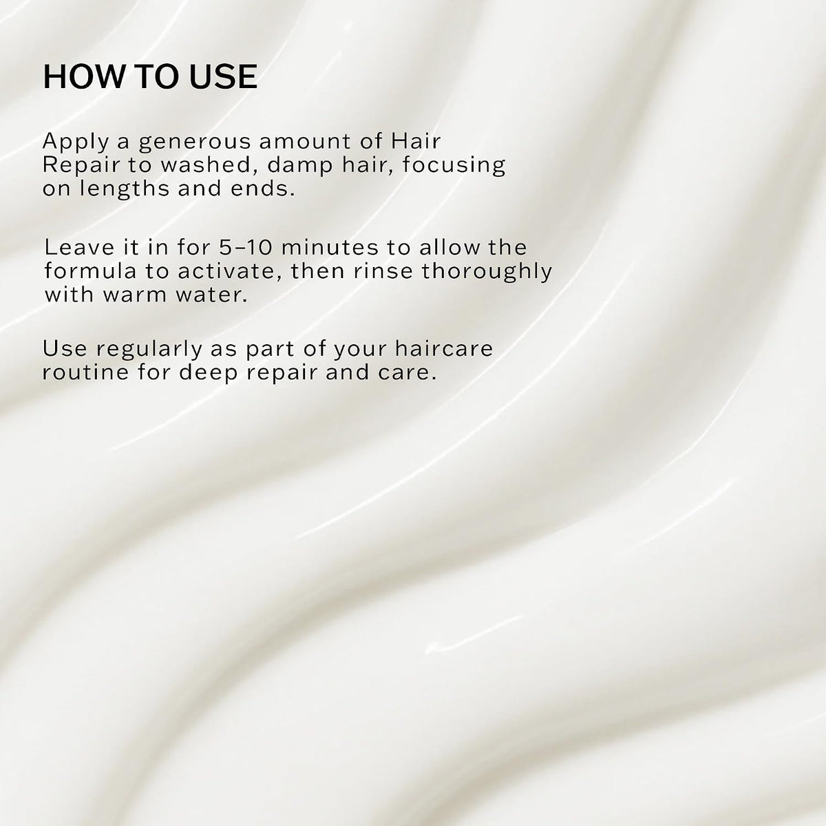SachaJuan hair mask packaging label details