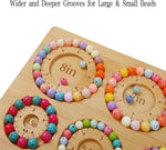 Favonuovy beading tray demonstrating wide grooves for various bead dimensions