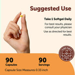 Micro Ingredients Vitamin D3 K2 softgels spilling out on surface