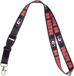 Desert Cactus college lanyard displayed with ID badge holder