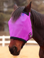 Harrison Howard reinforced horse fly mask purple front view