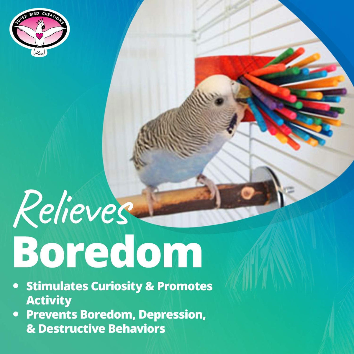 Authentic Super Bird Creations SB301 interactive pet bird accessory.