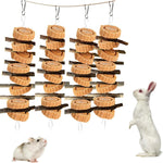 kathson Rabbit Chew Toys,Bunny Grind Teeth 100% Natural Organic Apple Wood Stick Improve Rodent Health Rabbits Hamsters Squirrel Guinea Pig(4 Pieces) - Image 9